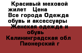 Красивый меховой жилет › Цена ­ 13 500 - Все города Одежда, обувь и аксессуары » Женская одежда и обувь   . Калининградская обл.,Пионерский г.